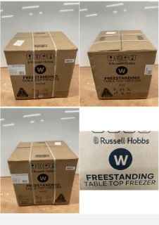 RUSSELL HOBBS FREESTANDING TABLE TOP FREEZER MODEL: RHTTFZ1B (SEALED)