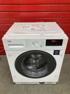 BEKO INTEGRATED 8KG WASHING MACHINE MODEL: WTIK84121 RRP: £346 (EX DISPLAY)