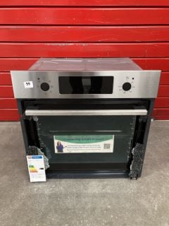 ZANUSSI INTEGRATED SINGLE OVEN MODEL: ZOHCX3X2 RRP: £349 (EX DISPLAY) (SMASHED DOOR)