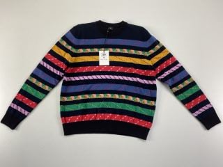 PAUL SMITH WOMEN'S KNITTED JUMPER. SIZE: L, MADE FROM: 72 COTTON 28 WOOL. RRP: £190