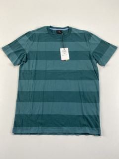 PAUL SMITH MEN'S SS REG FIT T-SHIRT. SIZE: M, MADE FROM: 100% ORGANIC COTTON. RRP: £80