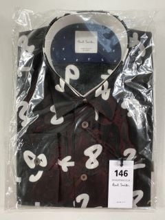 PAUL SMITH GENT'S S/C SLIM SHIRT. SIZE: XL, MADE FROM: 100% COTTON. RRP: £245