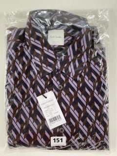 PAUL SMITH GENT'S S/C SLIM SHIRT. SIZE: 17.5, MADE FROM: 100% COTTON. RRP: £230