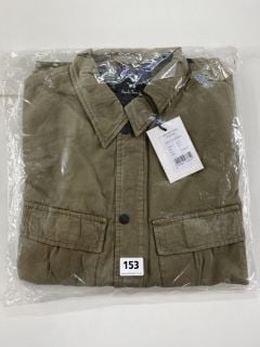 PAUL SMITH MEN'S SNAP FRONT OVERSHIRT. SIZE: M, MADE FROM: 100% COTTON. RRP: £200