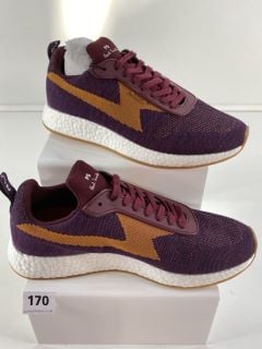 PAUL SMITH MEN'S SHOE ZEUS DARK VIOLET SPACE. SIZE: 8, MADE FROM: 100% POLYESTER UPPER/RUBBER SOLE. RRP: £165