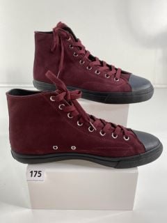 PAUL SMITH MEN'S SHOE CARVER BORDO. SIZE: 11, MADE FROM: 100% COW LEATHER UPPER/RUBBER SOLE. RRP: £195