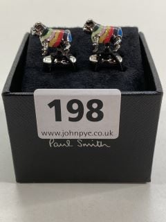 PAUL SMITH MEN'S CUFFLINK DOG. MADE FROM: 70 COPPER 30 ZINC WITH 100% ENAMEL PLATED. RRP: £100