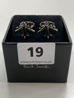 PAUL SMITH MEN'S CUFFLINK BON VOYAGE. MADE FROM: 70 COPPER 30 ZINC WITH 100% ENAMEL PLATED. RRP: £100