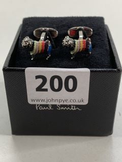 PAUL SMITH MEN'S CUFFLINK DOG. MADE FROM: 70 COPPER 30 ZINC WITH 100% ENAMEL PLATED. RRP: £100