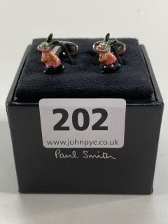 PAUL SMITH MEN'S CUFFLINK BUNNY. MADE FROM: 70 COPPER 30 ZINC WITH 100% ENAMEL PLATED. RRP: £100