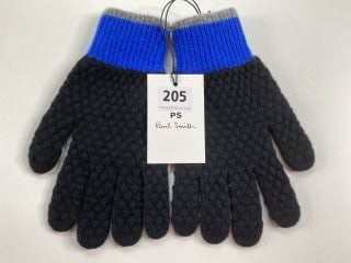 PAUL SMITH MEN'S GLOVE TEXTURED BLOCK. MADE FROM: 100% LAMBSWOOL KNITTED. RRP: £40