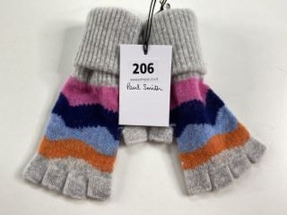 PAUL SMITH WOMEN'S GLOVE MOUNTAIN STRP. MADE FROM: 100% WOOL KNITTED. RRP: £50