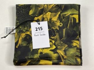 PAUL SMITH MEN'S SCARF FLORAL TUBULR. MADE FROM: 100% SE LINING 70%WO 30%SE. RRP: £125