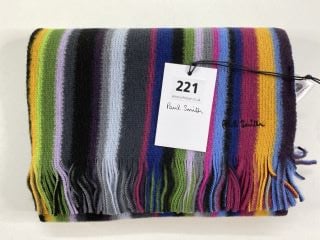 PAUL SMITH MEN'S SCARF ORION STRP. MADE FROM: 100% WOOL KNITTED. RRP: £85