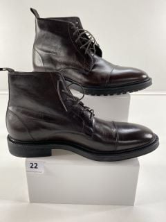 PAUL SMITH MEN'S SHOE CUBITT CHOCOLATE BROWN. SIZE: 8, MADE FROM: 100% CALF LEATHER/RUBBER SOLE. RRP: £400