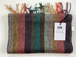 PAUL SMITH MEN'S SCARF FADING STRIPE. MADE FROM: 100% CASHMERE WOVEN. RRP: £175