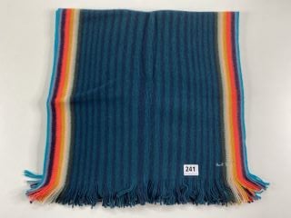 PAUL SMITH WOMEN'S SCARF ARTIST 2STRIP. MADE FROM: 100% WOOL KNITTED. RRP: £125