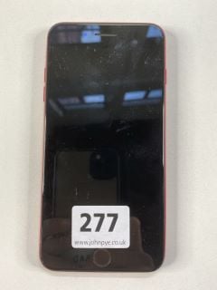 APPLE IPHONE 8 PLUS  SMARTPHONE IN RED: MODEL NO A1897 (UNIT ONLY) (DAMAGED SCREEN & BACK)  [JPTN41202]