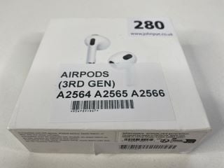 APPLE AIRPODS A2565 A2564 A2897 EARPHONES. (WITH BOX & CHARGE CABLE)  [JPTN41215]