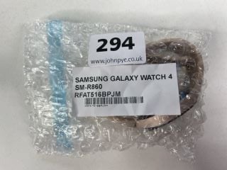 SAMSUNG GALAXY WATCH 4 SMARTWATCH IN ROSE GOLD: MODEL NO SM-R860 (UNIT ONLY)  [JPTN41233]