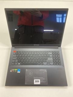 ASUS VIVOBOOK LAPTOP IN BLACK: MODEL NO M7600Q (UNIT ONLY WITH CHARGE UNIT) (NO ON SCREEN DISPLAY HARD DRIVE REMOVED TO BE SOLD AS SALVAGE/SPARES).   [JPTN41194]