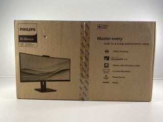 PHILIPS BRILLIANCE 34" CURVED ULTRAWIDE LCD MONITOR WITH USB-C WQHD 3440X1440 (SEALED)