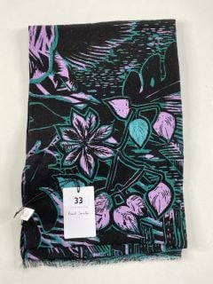 PAUL SMITH MEN'S SCARF WOODCUT. MADE FROM: 100% WOOL WOVEN. RRP: £140