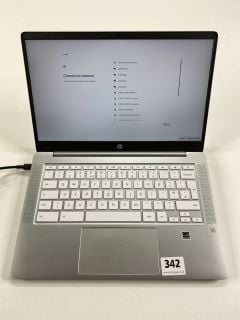 HP CHROMEBOOK LAPTOP IN WHITE: MODEL NO 14A-NA0503SA (WITH BOX & CHARGER).   [JPTN41241]