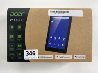 ACER 7" ANDROID 16GB TABLET WITH WIFI IN BLACK. (WITH BOX & ACCESSORIES) [JPTN41240].