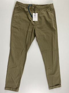 PAUL SMITH MEN'S ELASTICATED WAIST TROUSER. SIZE: 34, MADE FROM: 100% COTTON. RRP: £130