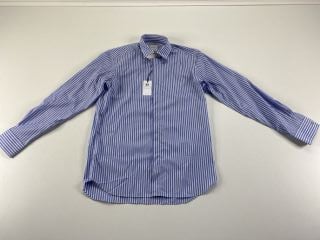 PAUL SMITH GENT'S S/C TAILORED SHIRT. SIZE: 15.5, MADE FROM: 100% COTTON. RRP: £255