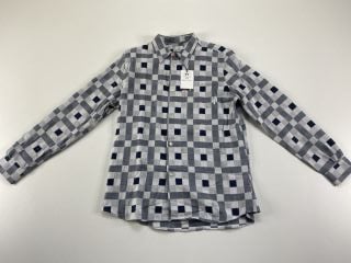 PAUL SMITH MEN'S SHIRT LS PKT CASUAL FIT. SIZE: L, MADE FROM: 100% COTTON. RRP: £155