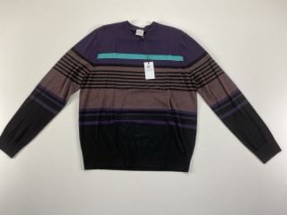 PAUL SMITH GENT'S PULLOVER CREW NECK. SIZE: L, MADE FROM: 97% WOOL 3% VISCOSE. RRP: £230