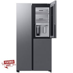 SAMSUNG SERIES 9 BEVERAGE CENTER FREESTANDING AMERICAN STYLE FRIDGE FREEZER - STAINLESS SILVER - MODEL NUMBER RH69B8941S9/EU - RRP £2499 (JOHN PYE WHITEGOODS CONDITION REPORT: UNIT POWERED UP, NO ERR