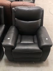 LA-Z-BOY DAYTONA POWER RECLINER ARMCHAIR IN BLACK LEATHER - RRP £899