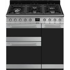 SMEG RANGE COOKER IN STAINLESS STEEL - MODEL NO. C9V0CSDI - RRP £1099 (KERBSIDE PALLET DELIVERY)