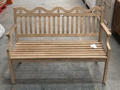 JOHN LEWIS SQUIGGLE GARDEN BENCH IN NATURAL