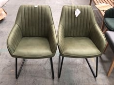 JOHN LEWIS PAIR OF BROOKS ARMCHAIR IN GREEN - RRP £299