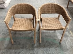 JOHN LEWIS PAIR OF BUFORD DINING CHAIR IN NATURAL - RRP £159