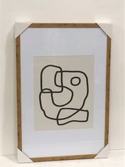 MISINA LINE DRAWING FRAMED ART - ITEM CODE. 411700 - RRP £138