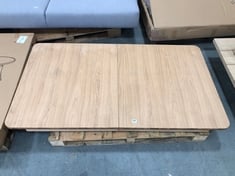 JOHN LEWIS OAK EXTENDABLE ROUNDED TABLE (TABLE TOP ONLY) (KERBSIDE PALLET DELIVERY)