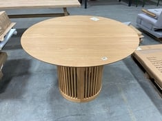 JOHN LEWIS ROUNDED OAK TABLE TOP (DAMAGE ON SIDE)