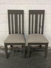 SET OF 2 DINING CHAIR IN GREY - ITEM CODE. 244008