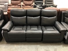 LA-Z-BOY DAYTONA 3 SEATER POWER RECLINER SOFA IN ECLIPSE LEATHER - RRP £1799