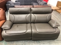 LA-Z-BOY RALEIGH 3 SEATER POWER RECLINER SOFA WITH HEAD TILT IN COTSWOLD LEATHER - RRP £1699