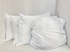 7 X ASSORTED BEDDING/ITEMS TO INCLUDE SILENT NIGHT STANDARD PILLOW - WHITE