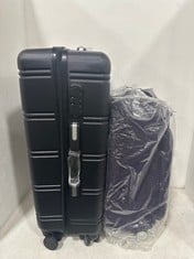 ROCK LITE DLX 54CM SUITCASE IN PURPLE TO INCLUDE ROCK 66CM BLACK HARDSHELL SUITCASE