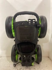 CADDYTEK EXPLORER V8 DELUXE 4 WHEEL GOLF PUSH CART VERSION 8 - MODEL NO. CP-XR-8LIME - RRP £179