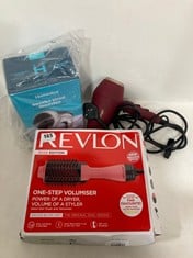 3 X HAIR STYLERS TO INCLUDE REVLON PRO HAIR DRYER & VOLUMISER IN THE COLOUR ROSE