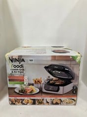 NINJA FOODI HEALTH GRILL & AIR FRYER - BLACK/SILVER - MODEL NO.: AG301UK - RRP £127